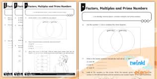 Ks2 Prime Numbers Activities