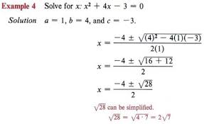 Just put the values of a, b and c into the quadratic formula, and do the calculations. Solve Quadratic Equation With Step By Step Math Problem Solver