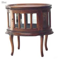Dumb Waiter Drink Tea Table Oval Small Bar Cabinet Antique Reproduction Shop