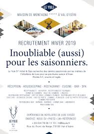 Le Yule Recherche Des Talents Hotel Le Yule Val D Isere Facebook