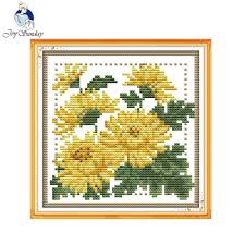 Us 3 57 49 Off Joy Sunday Floral Style Twelve Months Flower November Design Chart Free Printable Cross Stitch Patterns For Diy Craft Gifts In