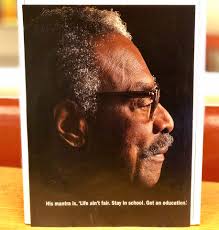 Life ain't fair.. Stay in school.. get an education. “ -Lincoln Alexander.  Today I gave a talk at the Library