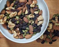 Image of Trail mix with nuts and seeds