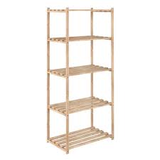 Scaffale in acciaio inox a 4 ripiani lisci prof 60 h 160. Scaffale In Legno In Kit L 65 X P 40 X H 171 Cm Naturale Prezzo Online Leroy Merlin
