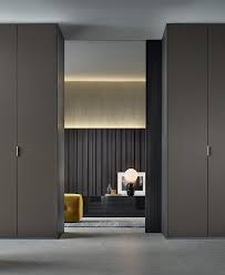 Modern swing door wardrobe design. Wardrobes Poliform Fitted
