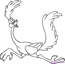Roadrunner and coyote coloring pages. How To Draw Road Runner Step 6 Looney Tunes Coloring Pages Cartoon Coloring Pages Coloring Pictures