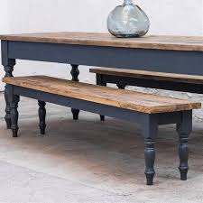 Vasagle dining table set with 2 benches, 3 pieces set, kitchen table of 43.3 x 27.6 x 29.5 inches, bench of 38.2 x 11.8 x 19.7 inches each, industrial design, rustic brown and black ukdt070b01. The Farmhouse Dining Table Set With Benches Rustic Table Benches Reclaimed Dining Set Handmade Dining Set In 2020 Farmhouse Dining Table Farmhouse Dining Table Set Dining Table With Bench