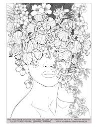 Color sheets with beautiful ladies free printable. 25 More Free Adult Colouring Pages The Organised Housewife