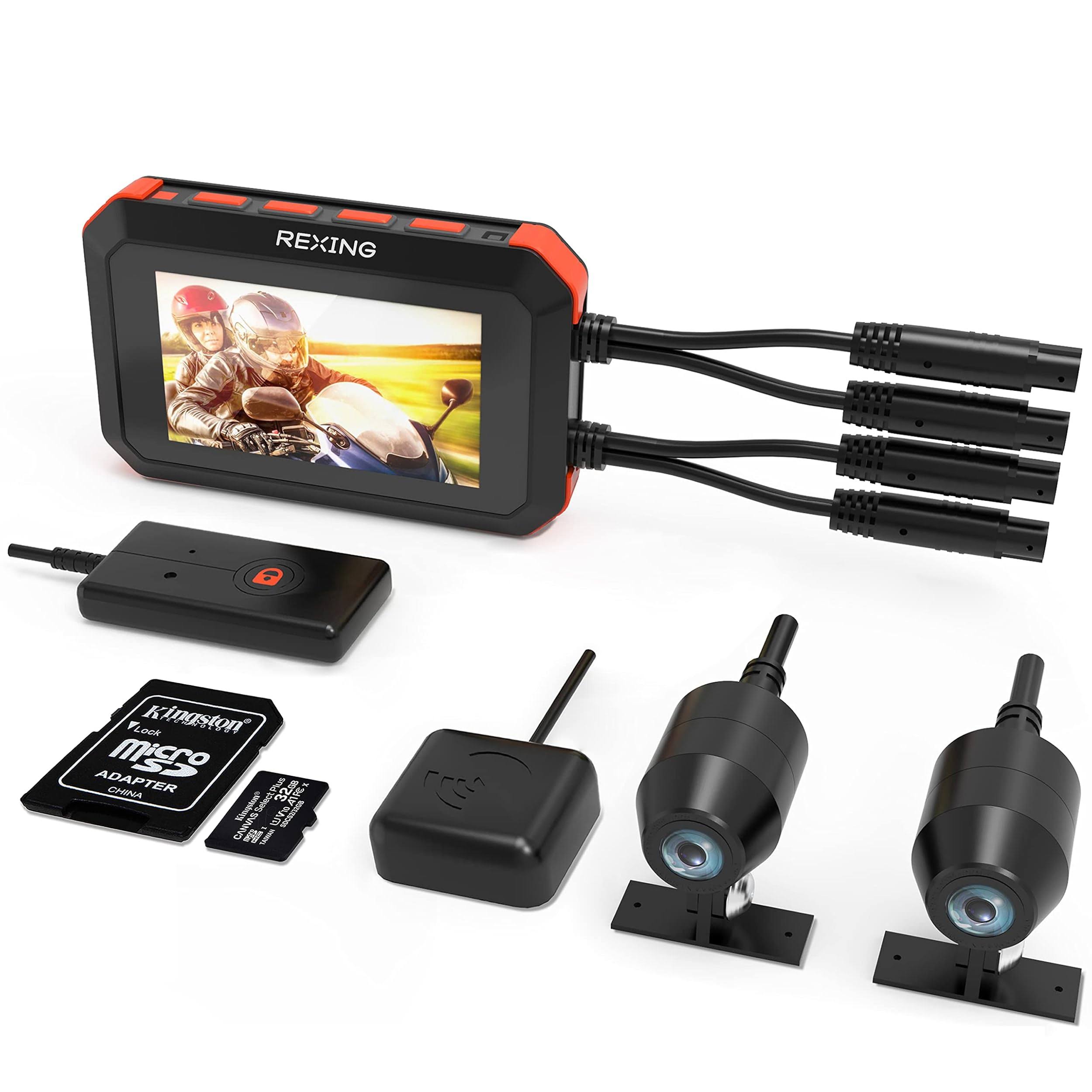 Rexing MTC1 Dual Channel 1080p Motorcycle Dash Cam with Wi-Fi & GPS