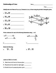 Parallel Perpendicular Skew And Intersecting Lines Parallel And Perpendicular Lines Perpendicular Parallel