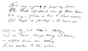 Deux Strophes De Thomas Gray La Premiere Strophe Traduite Represente Les Deux Tercets Qui Composent La Fin Du Guignon Premiers Sons Traduire