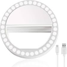 Elfie Light Ring Lights Led Circle Light Cell Phone Laptop Camera Photography Video Lighting Clip On Rechargeable Walmart Com Walmart Com