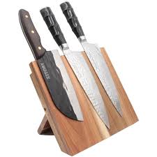 Check spelling or type a new query. Oxingo Knife Stand Magnetic Knife Block Acacia Wood Knife Storage Board Kitchen Knives Holder Wooden Cutlery Display Stand Storage Rack With One Side Magnetic No Need To Assemble Wayfair