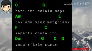 Chord Gitar Munajat Cinta The Rock Feat Dhani Cover Youtube
