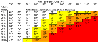 Rational Humidity Temperature Feels Like Chart 2019