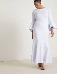 Plus Size White Dresses For Brides At Eloquii Wedding Dresses For Budget Brides Simple Dresses Plus Size Dresses Plus Size Womens Clothing