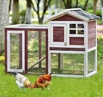 Metal Chicken Cage Chicken Coop, Wooden Rabbit Hutch Outdoor ...