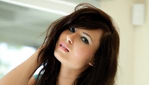 HD wallpaper: woman's black mascara, Natasha Belle, pink lipstick, blue  eyes