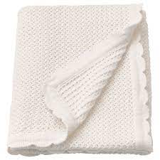gulsparv baby blanket white 28x35 ikea