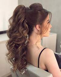 Coiffure queue de cheval tresse. Epingle Sur Coiffures Ondulees