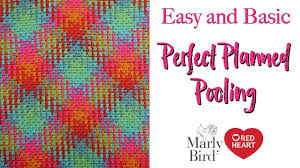 Planned Pooling Made Easy With Moss Stitch New Yarn By Red Heart Right Handed