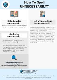 How To Spell Unnecessarily And How To Misspell It Too Spellcheck Net