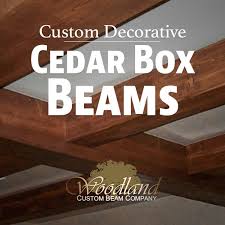 While often not needed to hold up the roof, the columns look great. Custom Decorative Cedar Box Beams From Woodland Custom Beam Company