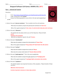 Maybe you would like to learn more about one of these? Link To Answer Key Sheppard S Animal Cell
