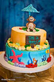 Diy Hawaiian Luau Party Tropical Baby Shower Hawaiian Theme Diy Party Luau Style Event Design Luau Baby Showers Baby Shower Cakes Sock Monkeys Baby Shower