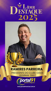 Parabéns a Ramirez Parreira, Presidente do Clube Oásis em Goiânia (GO), pelo merecido reconhecimento como Líder Destaque 2025!Seu trabalho, dedicação e liderança exemplar à frente do Clube Oásis são ...