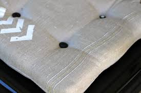 Set one seat upside down along a corner. How To Make Dining Chair Cushions With Bonus Embellishment Goodness Pretty Prudent