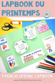 Lapbook Du Printemps Spring Lapbook For French Immersion French Teaching Resources French Activities Teaching French