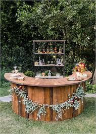 20 Creative Wedding Food Bar Ideas For Your Big Day Wedding Inspiration Fall Outdoor Wedding Bar Rustic Outdoor Wedding
