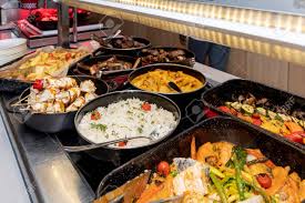 The most common buffet dinner menu material is ceramic. Food Buffet Catering Dining Eating Party Sharing Concept Easter Brunch Buffet In A Hotel Or Event Stock Photo Picture And Royalty Free Image Image 147447795