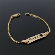 Pulsera Del Nombre Del Bebe Pulsera Para El Bebe Pulsera Del Etsy Fine Jewelry Name Bracelet Baby Jewelry
