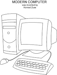Check spelling or type a new query. Computer Coloring Printable Page