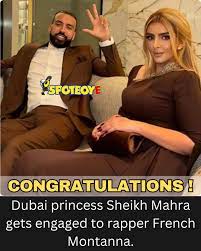 Dubai Princess Sheikha Mahra Reportedly Engaged to Rapper French Montana. 💍😍😍 . . . . . . . . #dubai #dubaiprincess #sheikhmahra #Engaged #french #Montanna #montanalife #dubailife #dubailifestyle #dubairealestate #viralvideoシ #fypageシ #Shocking #