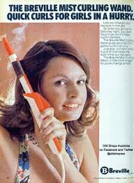 1976: Thanks to the all new Breville Mist Curling Wand, going out