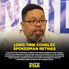 The whole Comelec family expresses its gratitude and appreciation to Dir.  Jimenez for his long exemplary service to the nation through the  Commission,” Comelec Chairman George Erwin Garcia said.  https://bit.ly/3Bcu9Vz