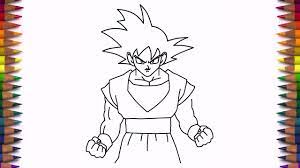 Dessin broly super saiyajin desenhos dragonball desenhos. How To Draw Goku From Dragon Ball Z Step By Step Easy Youtube