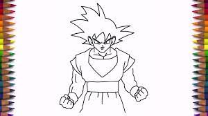 Dragon ball z drawings goku. How To Draw Goku From Dragon Ball Z Step By Step Easy Youtube