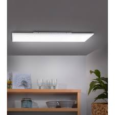 Led deckenleuchte wohnzimmer, ø 67 cm, h 8 cm, 60 w mit fernbedienung weiß lackierte rahmen, lampe modern deckenleuchten kueche. Led Deckenleuchte Dimmbar 100 Cm X 25 Cm Weiss Eek A Kaufen Bei Obi