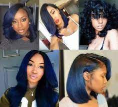 Whether who you are, guys or girls with black tresses and blue eyes, you should feel lucky about it. 28 Super Ideas For Hair Blue Girl Black Midnight Midnight Blue Hair Blue Natural Hair Blue Ombre Hair