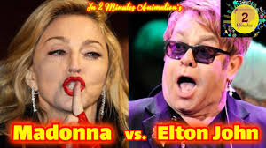 Madonna vs. Elton John : Many apologies, many fake curses, a tool for  grabbing attention
