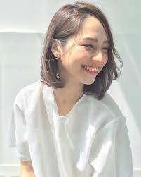 前髪なしボブが色っぽい 30代女性に似合う大人のヘアカタログ folk 前髪なし ボブ ヘアスタイル 髪型 ボブ
