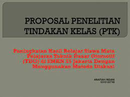 Check spelling or type a new query. Proposal Penelitian Tindakan Kelas Ptk Ppt Download