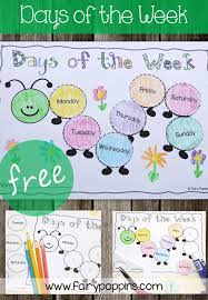 Hope you enjoy these free printables!! Days Of The Week Fairy Poppins