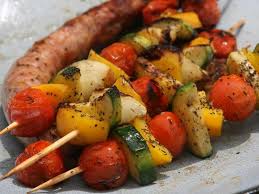 Recette De Brochettes De Legumes Marines Recette Brochette Legume Recette Brochette Recettes De Cuisine
