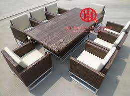 Browse our wide selection of rattan dining chairs and bring effortless style to your home with beautiful modern furniture and decor. Outdoor Stylish Rattan Dinning Set Table And Chairs Plastic Weaving Rattan Dining Room Table With 8 Chairs Dining Room Set 0 Off