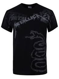 Licensed metallica tour merchandise 100% cotton black metallica shirt preshrunk, fits true to size metallica's fourth studio. Metallica Black Album Faded Men S All Over Print T Shirt Offical Band Merch Buy Online At Grindstore Com